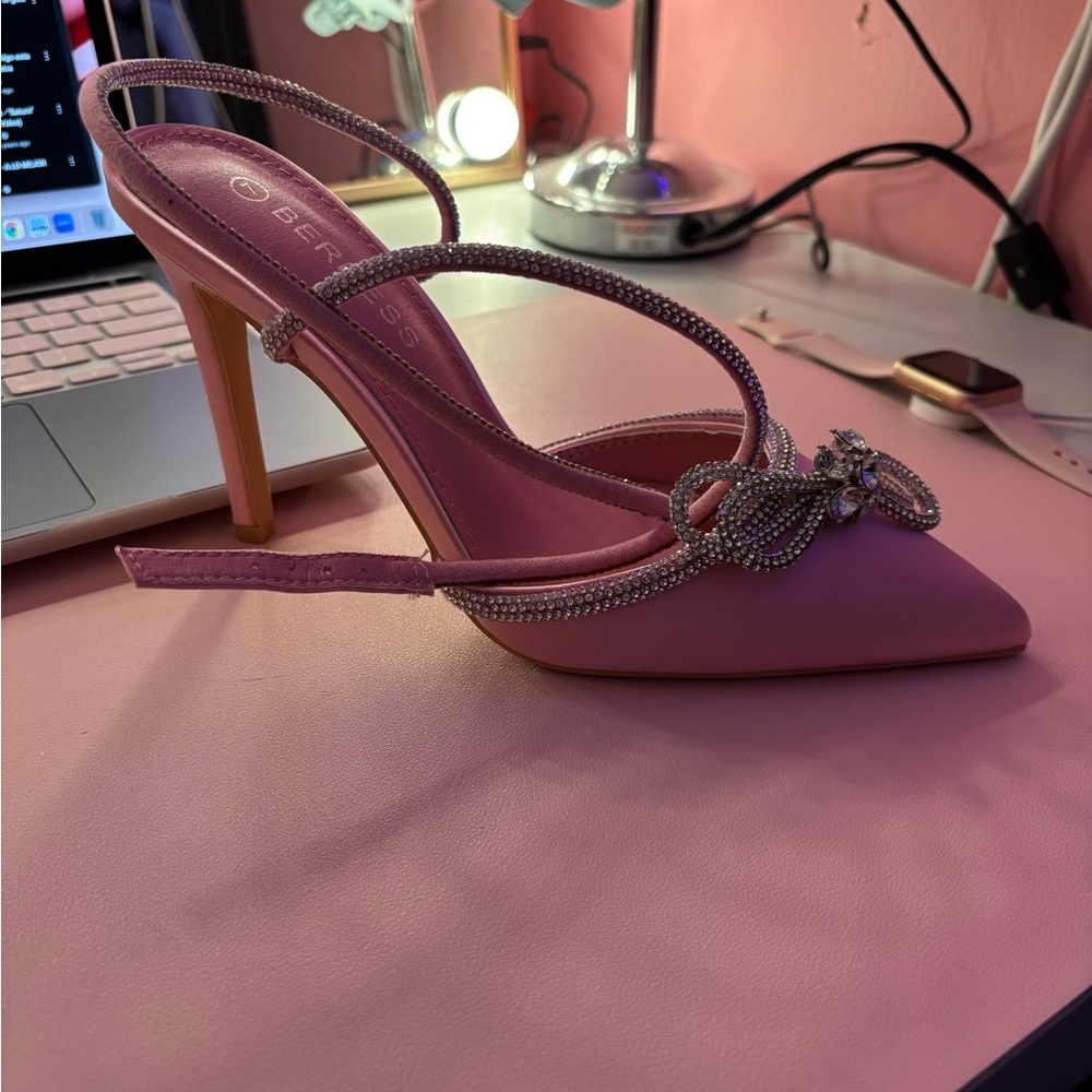 Elegant Pink Strappy Heels